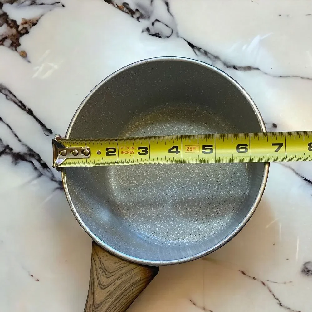 Master Class Premium Cookware Saucepan Wood Handle With Glass Lid BlueGreen
